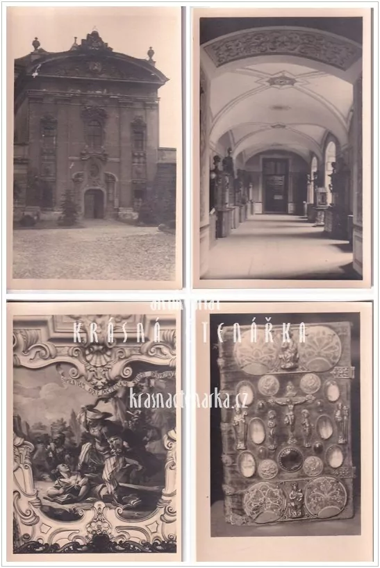 PRAHA, Knihovna kláštera Strahovského (12 ks)