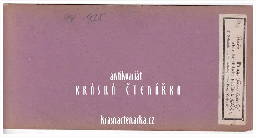 PRAHA, Starý židovský hřbitov (Stereoskopie)