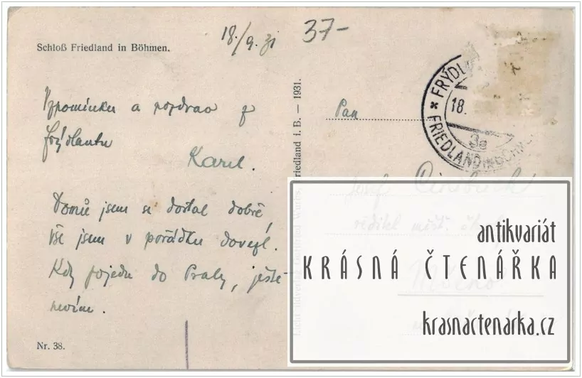 Hrad a zámek FRÝDLANT (Nakladatelství Gottried Wurbs)