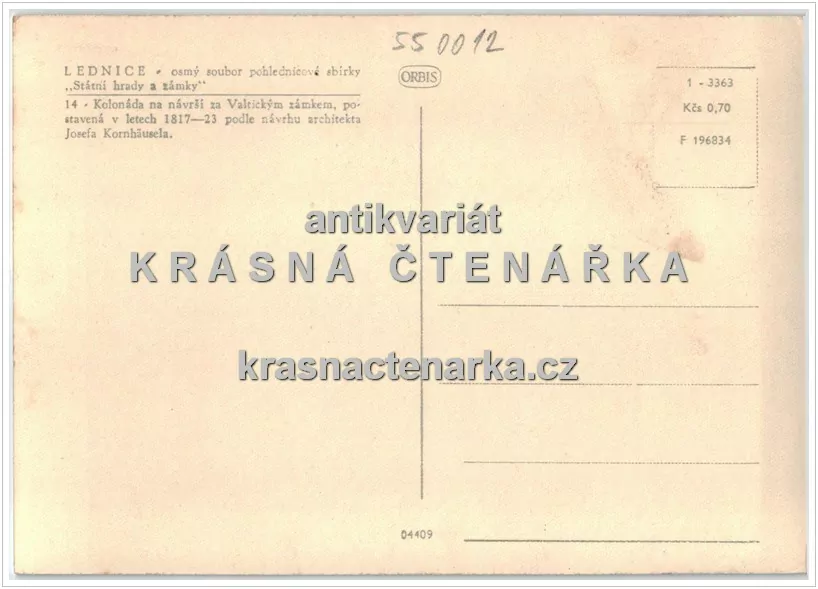 Zámek LEDNICE, Kolonáda