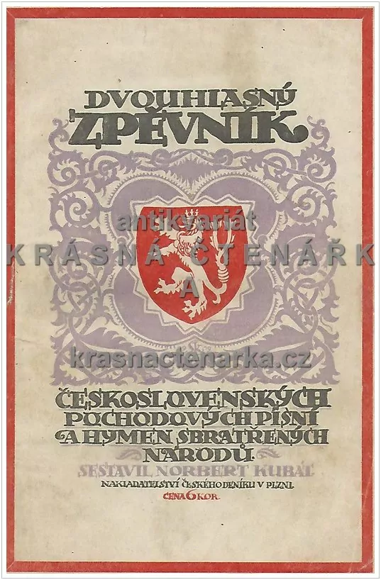 DVOUHLASNÝ ZPĚVNÍK československých pochodových písní a hymen