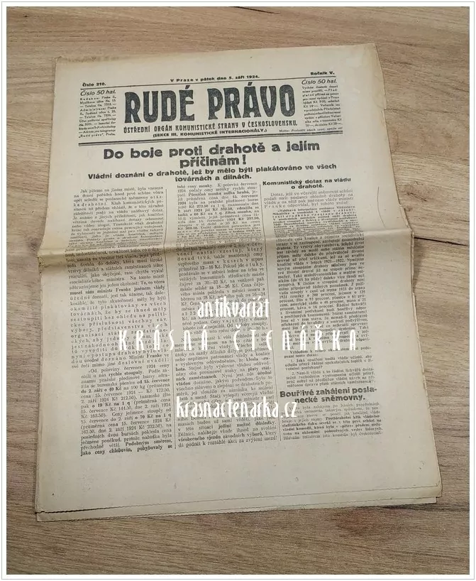 RUDÉ PRÁVO, číslo 210 / 1924