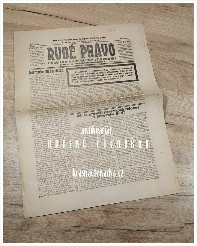 RUDÉ PRÁVO, číslo 186 / 1924
