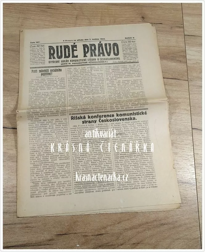 RUDÉ PRÁVO, číslo 107 / 1924
