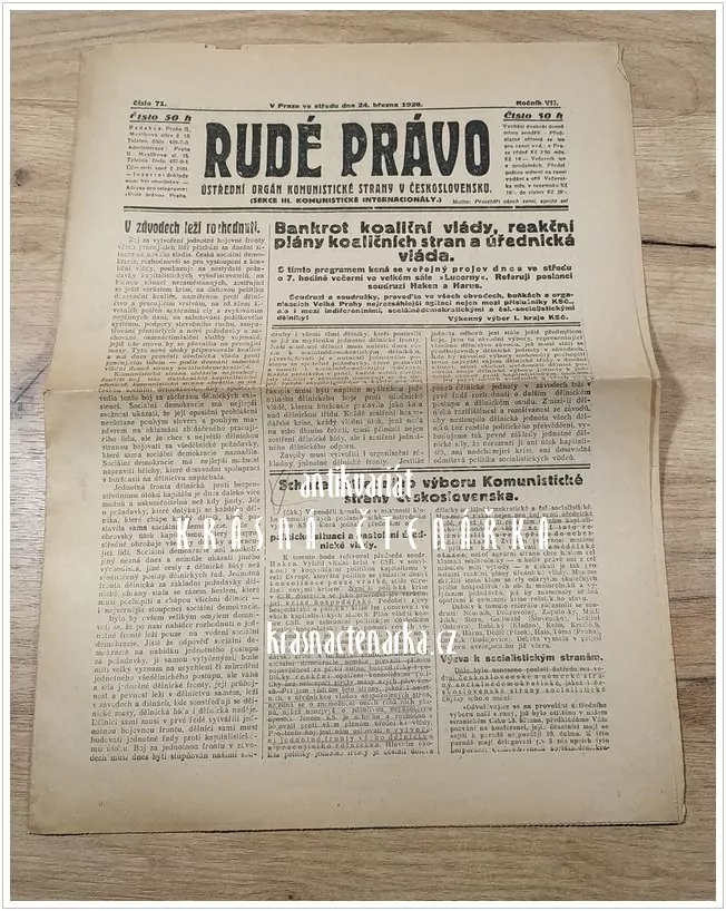 RUDÉ PRÁVO, číslo 71 / 1926