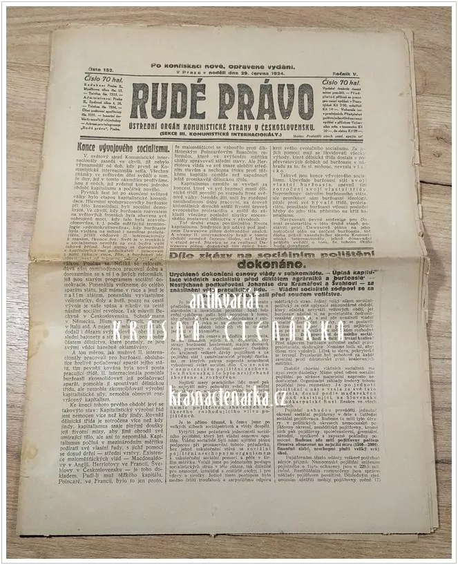 RUDÉ PRÁVO, číslo 152 / 1924