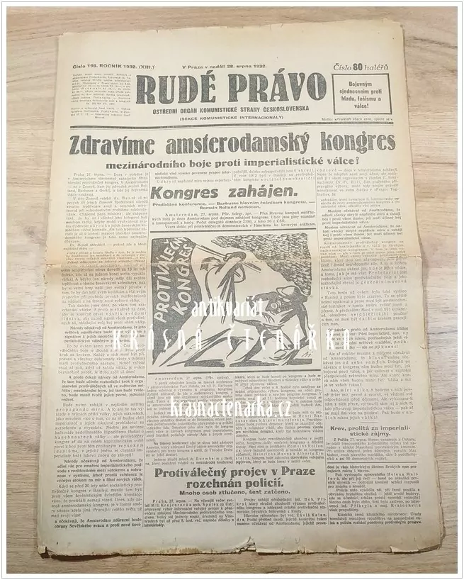 RUDÉ PRÁVO, číslo 198 / 1932