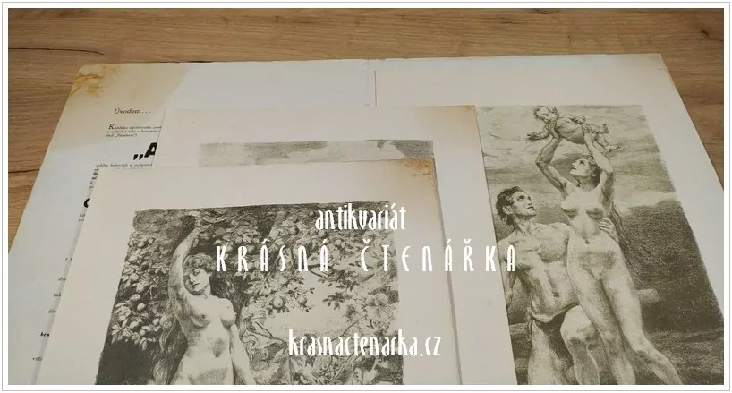 ADAM A EVA (POSELSTVÍ), Cyklus 4 vlastních křídových kreseb (Holárek Emil)