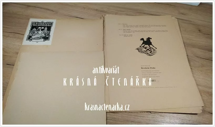REVOLUČNÍ PRAHA, 12 původních litogafií (Holler Josef)