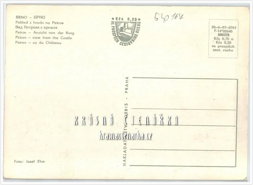 BRNO, Pohled z hradu na Petrov