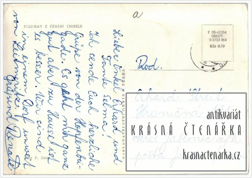 POZDRAV Z ČESÁNÍ CHMELE a Z CHMELOVÉ BRIGÁDY