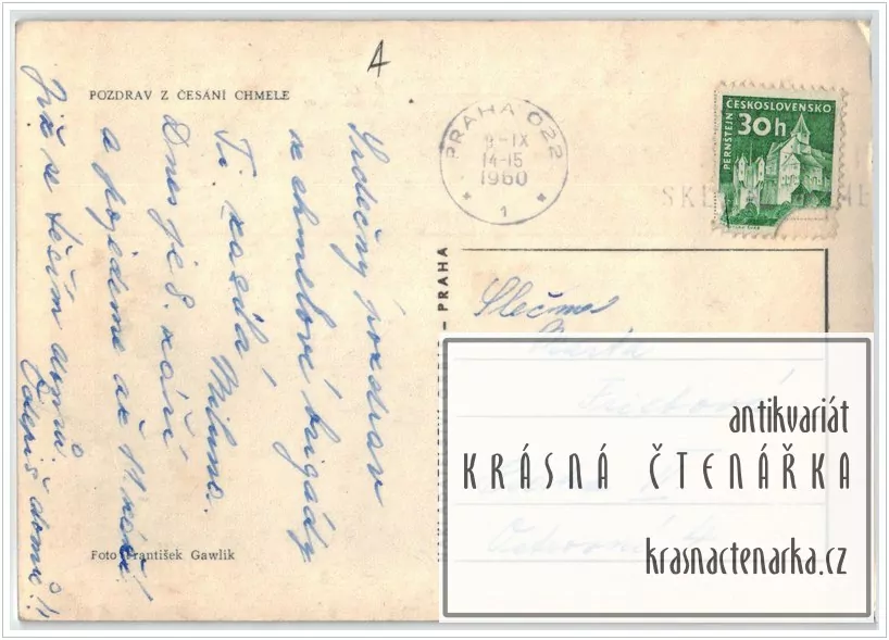 POZDRAV Z ČESÁNÍ CHMELE a Z CHMELOVÉ BRIGÁDY