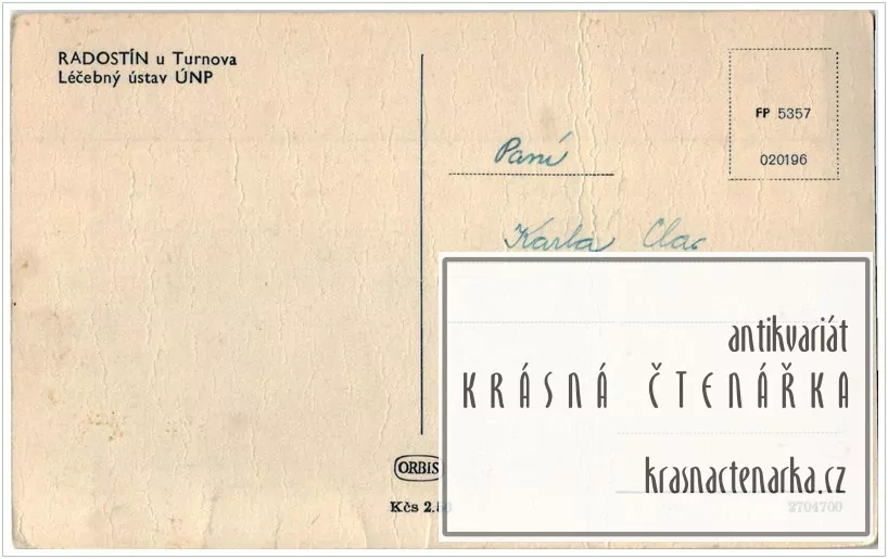 SYCHROV - RADOSTÍN, Ozdravovna