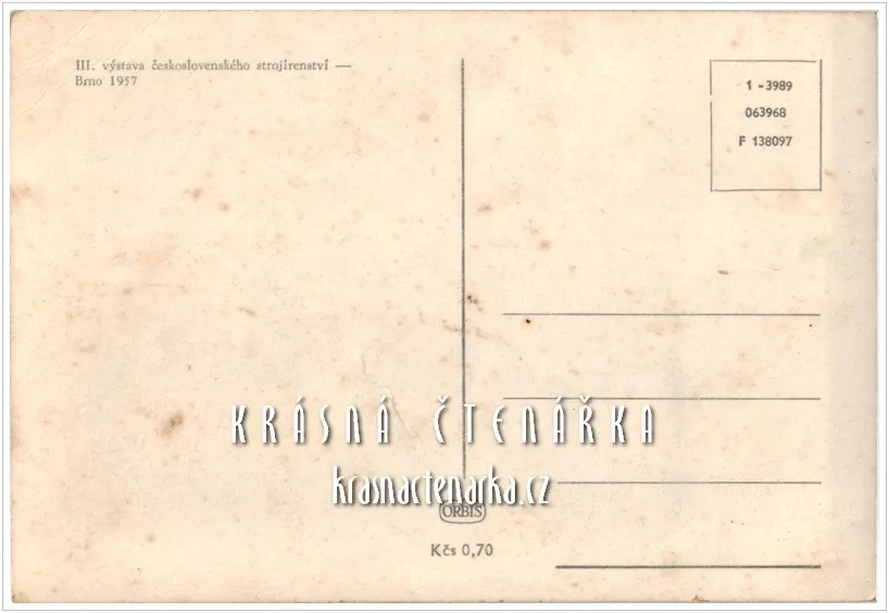 III. výstava československého strojírenství BRNO 1957