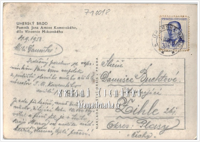 UHERSKÝ BROD, Pomník J. A. Komenského