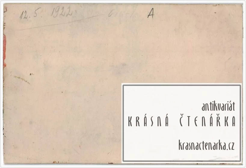 RUČNĚ MALOVANÁ pohlednice: KRAJINA