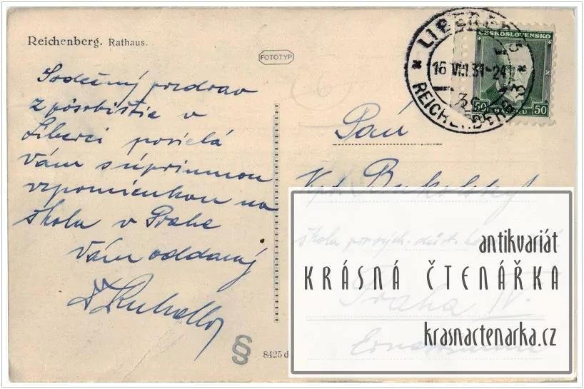 LIBEREC, Radnice, náměstí a také Metznerova kašna