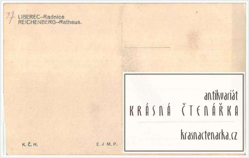 LIBEREC, Radnice, náměstí a také Metznerova kašna
