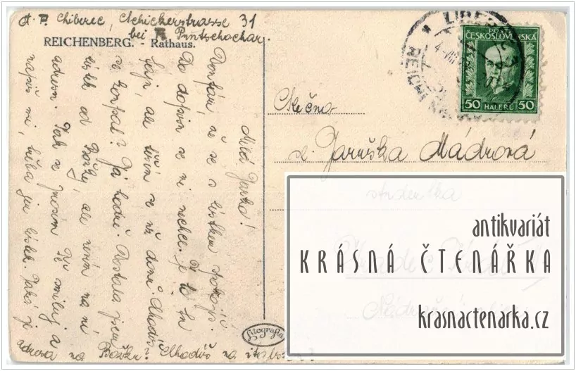 LIBEREC, Radnice, náměstí a také Metznerova kašna