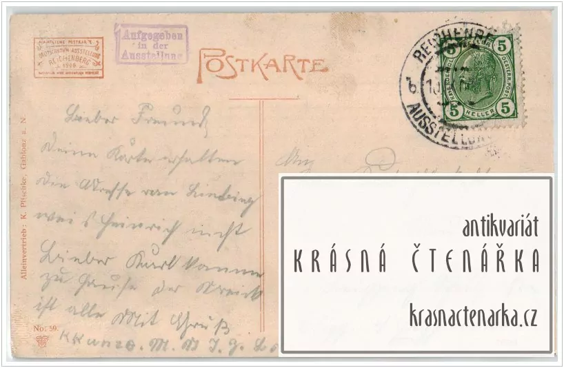 LIBEREC, Přehrada a tobogán pří výstavě českých Němců 1906