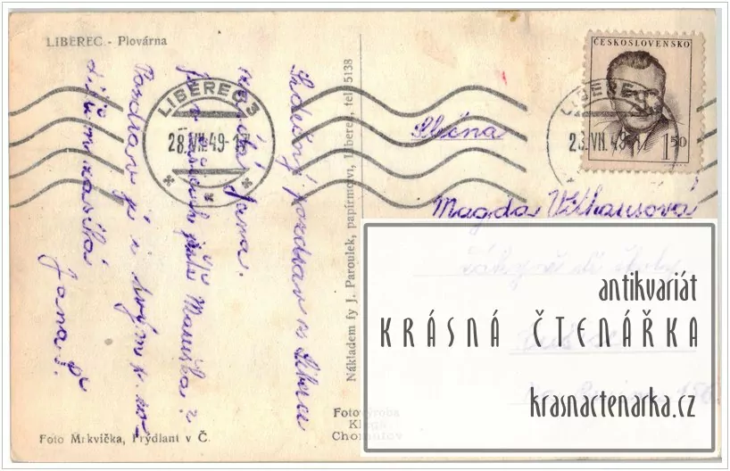 LIBEREC, Přehrada s pláží, v. n. Starý Harcov