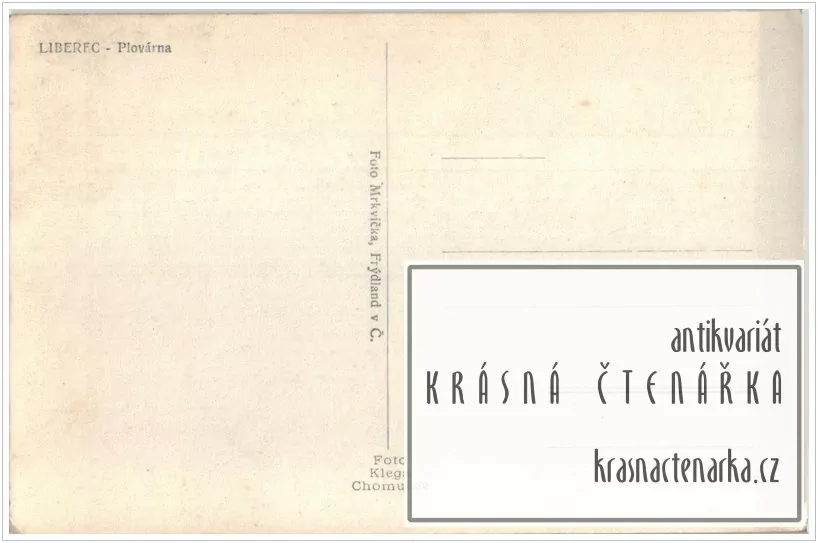 LIBEREC, Přehrada, v. n. Starý Harcov