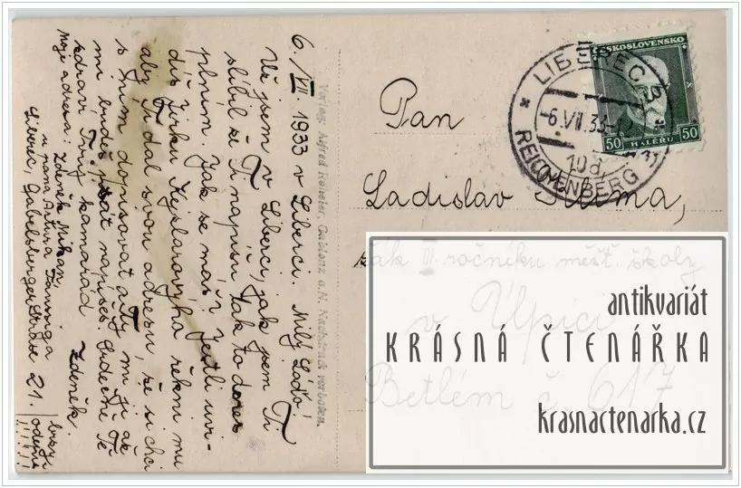 LIBEREC, Přehrada, v. n. Starý Harcov