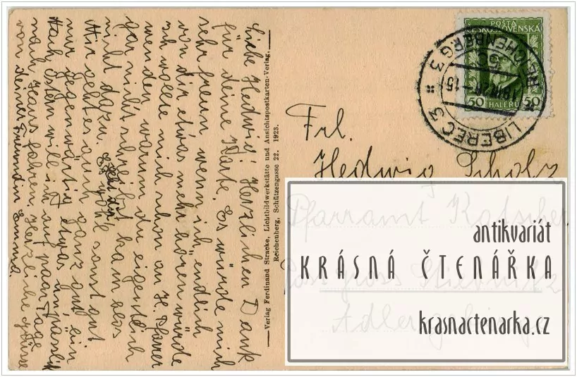 LIBEREC, Přehrada, v. n. Starý Harcov