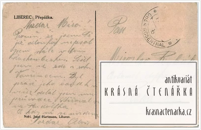 LIBEREC, Přehrada, v. n. Starý Harcov