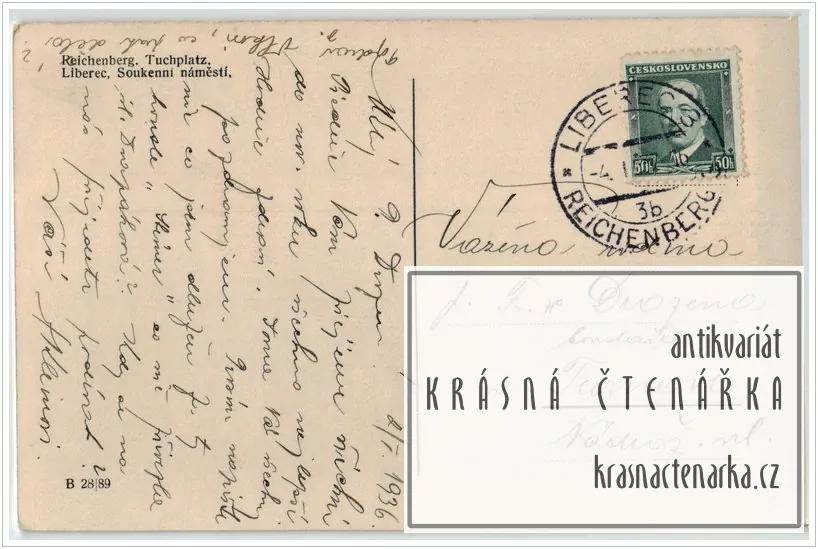 LIBEREC, Soukenné náměstí a palác Dunaj