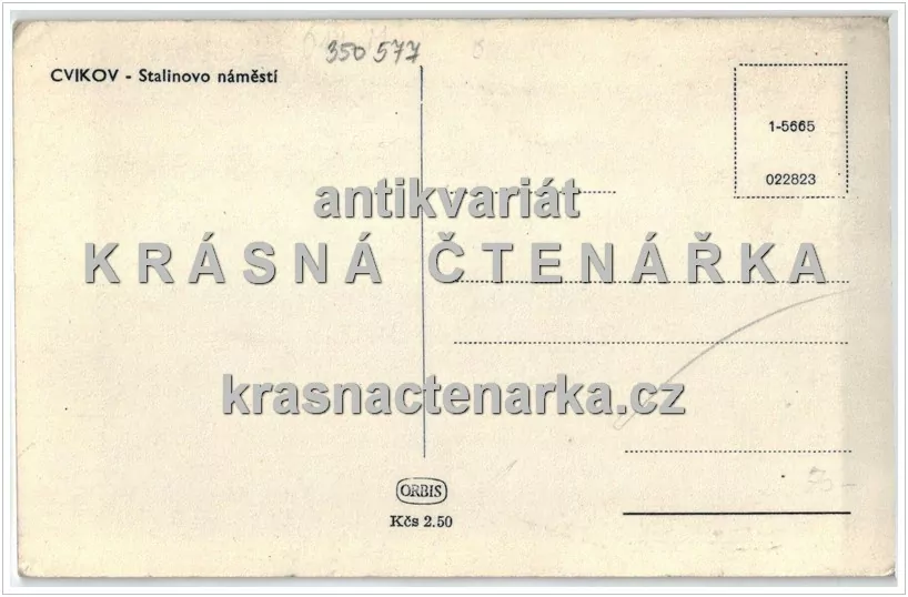 CVIKOV, Náměstí s pomníkem Stalina