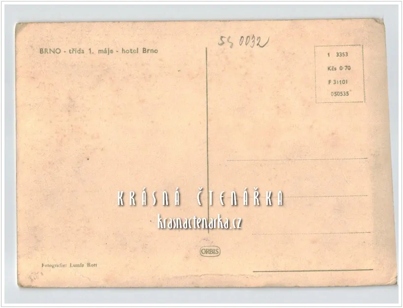 BRNO, Třída 1. máje a hotel Brno