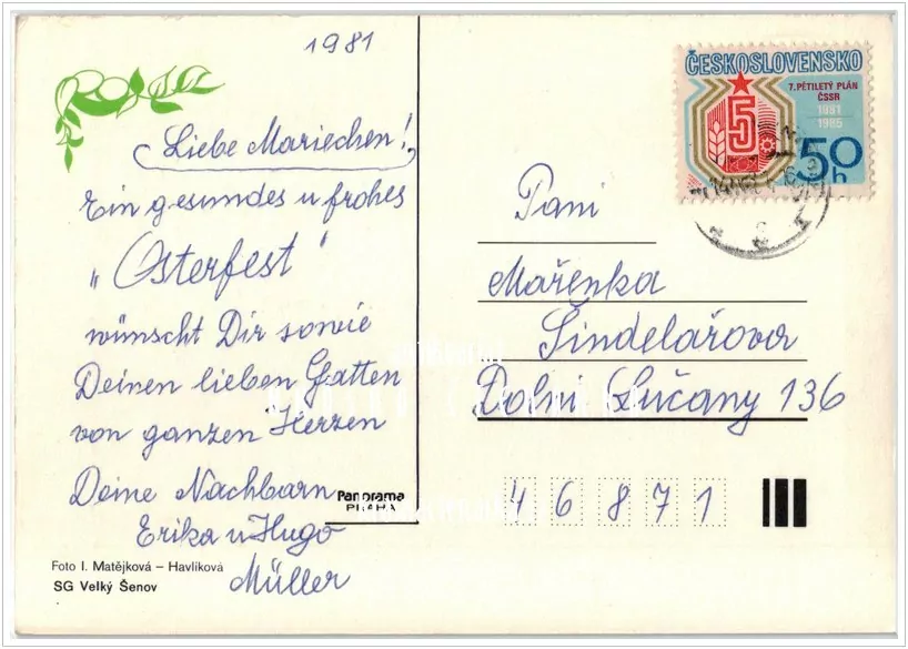 Přání VELIKONOČNÍ (f-503)