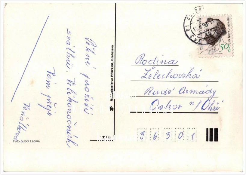 Přání VELIKONOČNÍ (f-501)