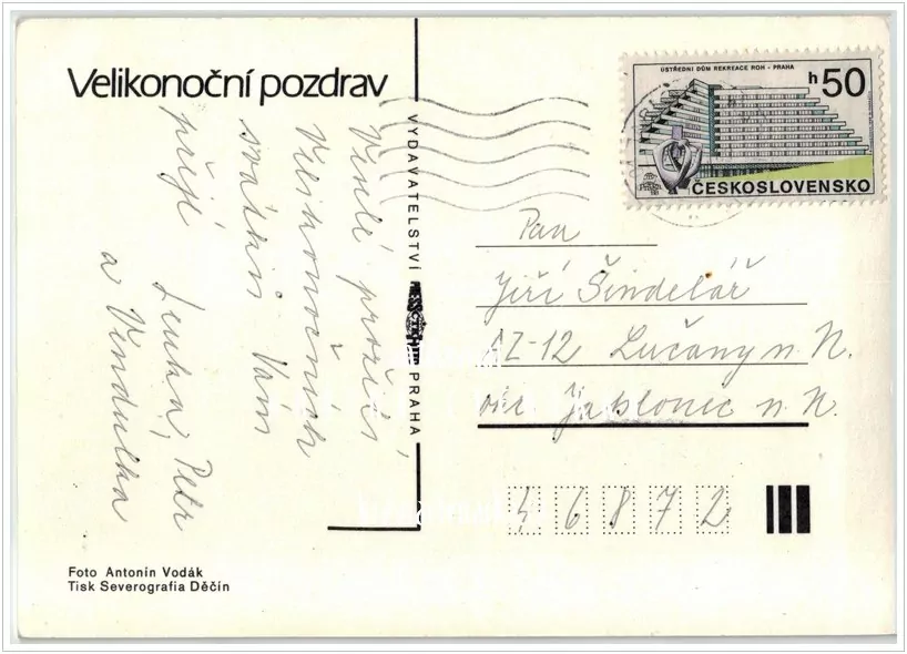 Přání VELIKONOČNÍ (f-498)