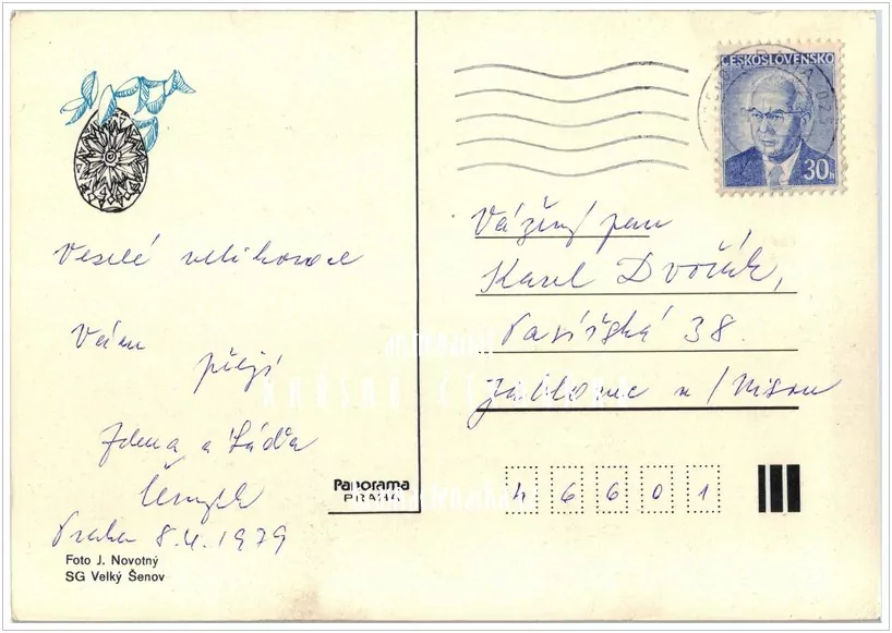 Přání VELIKONOČNÍ (f-485)