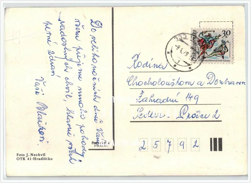 Přání VELIKONOČNÍ (f-475)