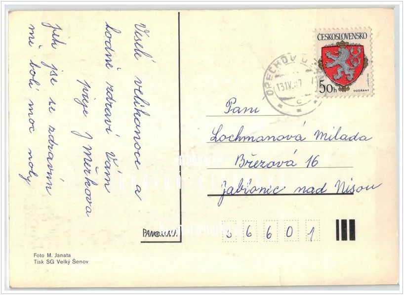 Přání VELIKONOČNÍ (f-472)