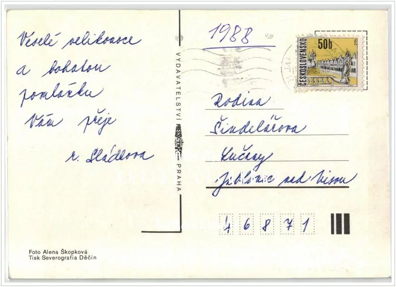 Přání VELIKONOČNÍ (f-471)