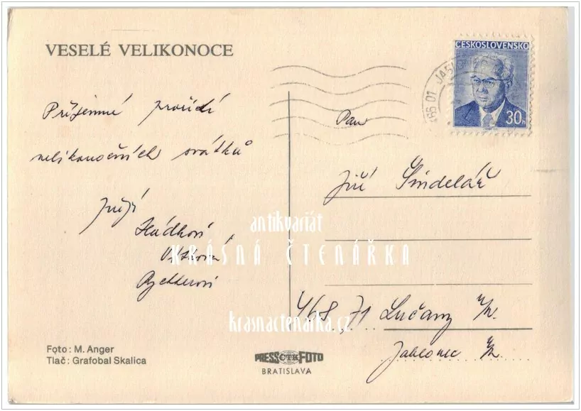 Přání VELIKONOČNÍ (f-530)