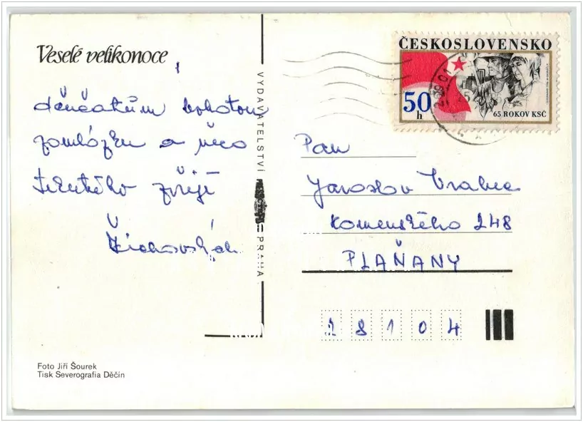 Přání VELIKONOČNÍ (f-577)
