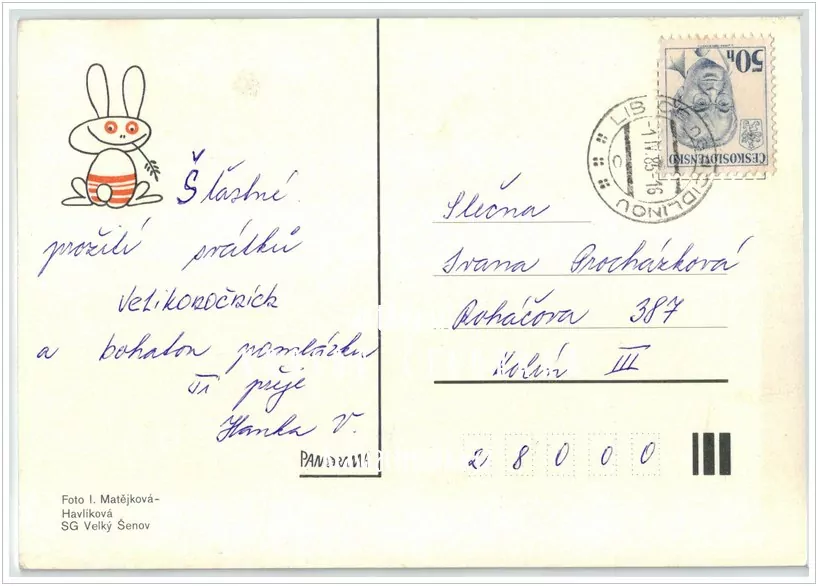 Přání VELIKONOČNÍ (f-575)