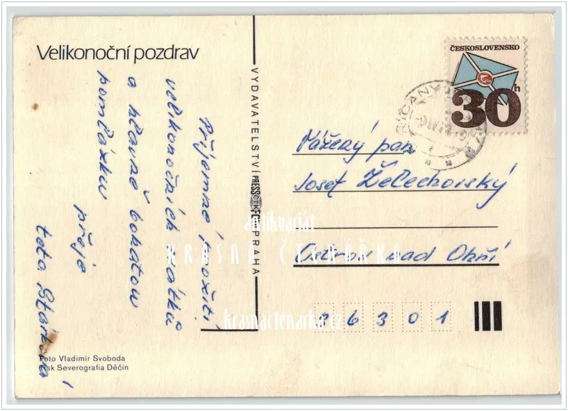 Přání VELIKONOČNÍ (f-538)