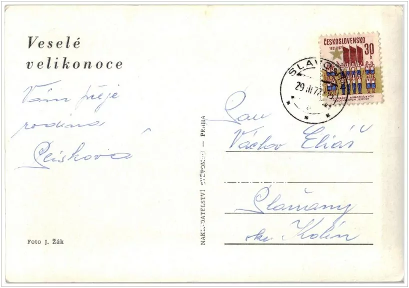 Přání VELIKONOČNÍ (f-588)