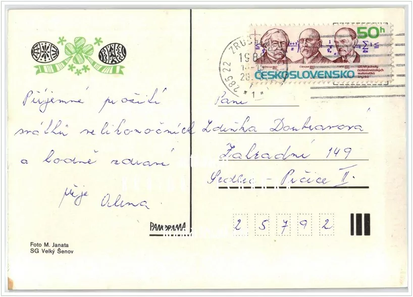 Přání VELIKONOČNÍ (f-464)