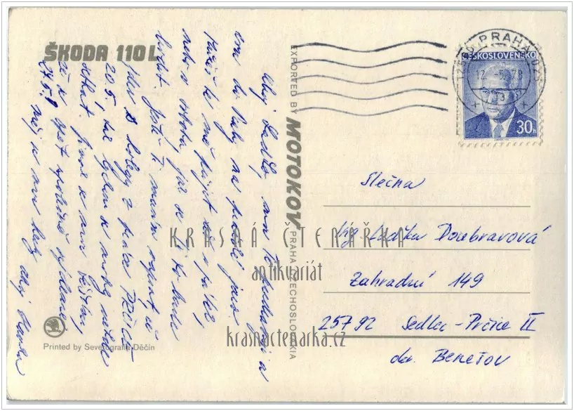 Osobní automobil ŠKODA 110L