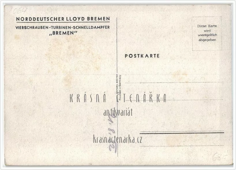 LOĎ, Vierschrauben-Turbinen-Schnelldampfer "Bremen"