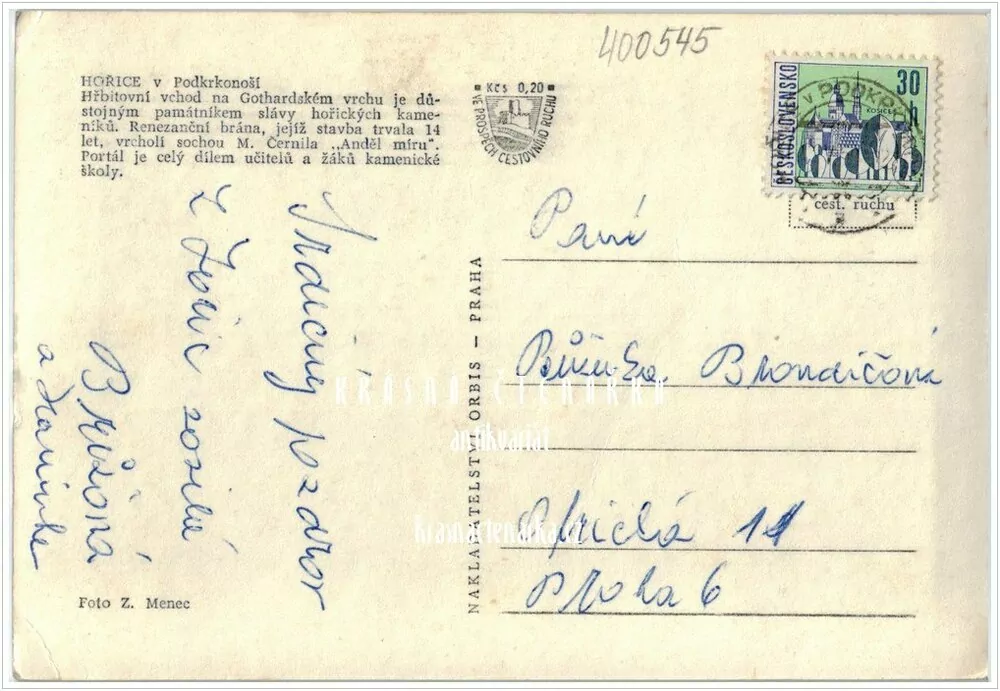 HOŘICE (portál nového hřbitova)