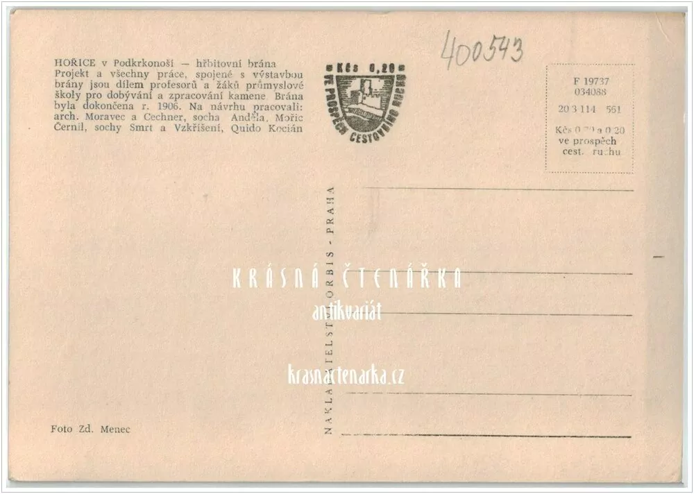 HOŘICE (portál nového hřbitova)