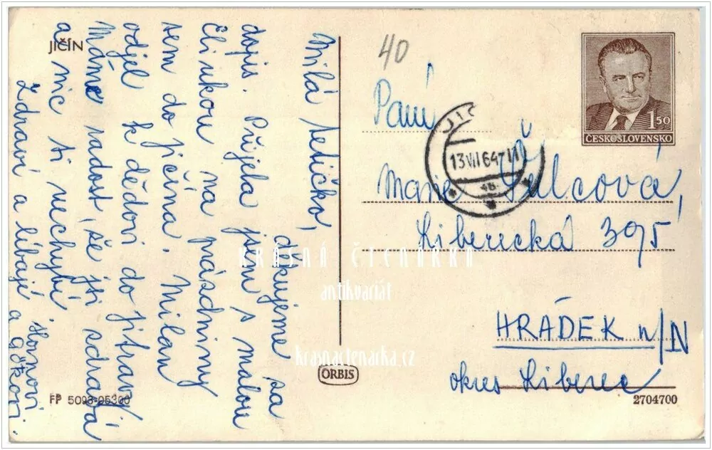 JIČÍN (Náměstí, nyní Valdštejnovo)